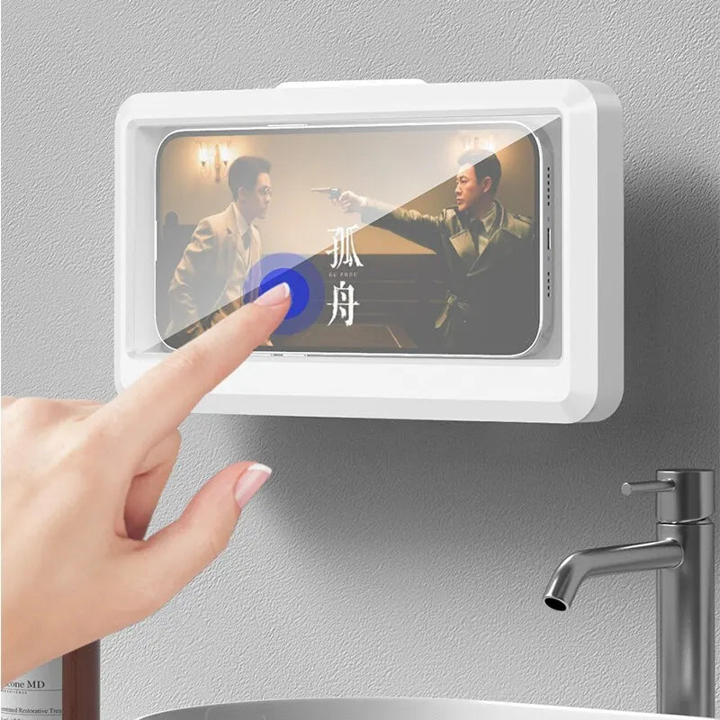 Waterproof Anti-Fog Shower Phone Holder | Wall Mount Case Shower Phone Holder Nixie