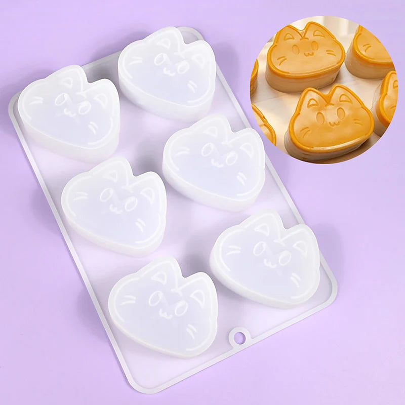 3D Cat Silicone Mold – Chocolate, Cake & Dessert Bakeware Silicone Baking Mold Nixie