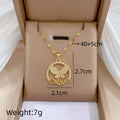 Gold Butterfly Pendant Necklace | Women's Collarbone Chain Pendant Necklace Nixie XL2606-443