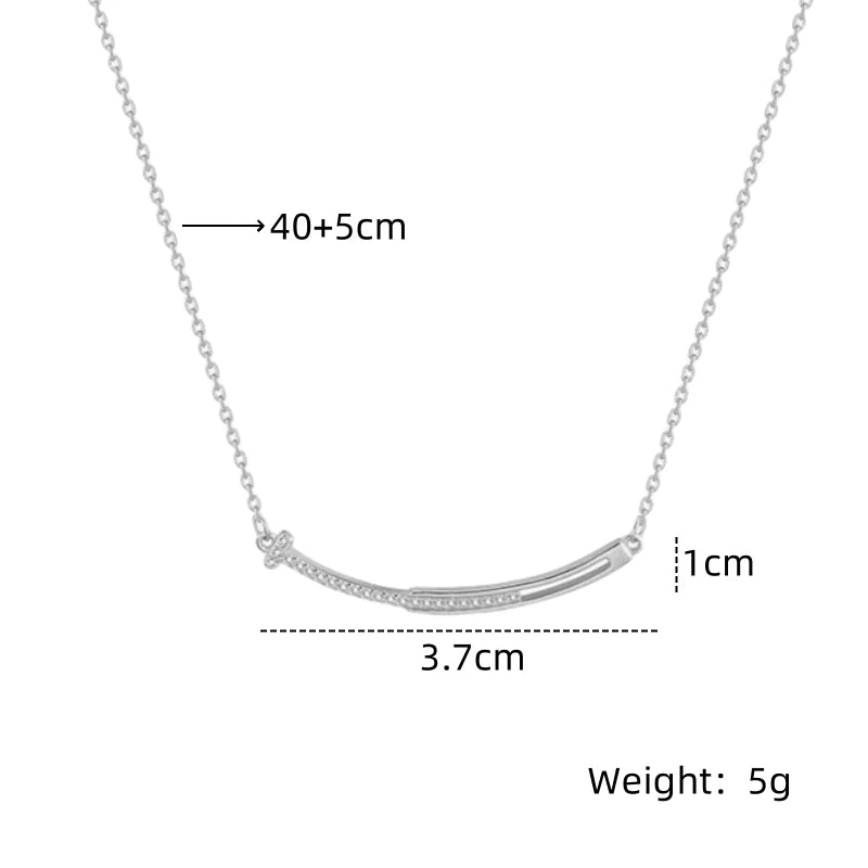 Women's Smiling Face Cubic Zirconia Pendant Necklace Pendant Necklace Nixie XL1997-63