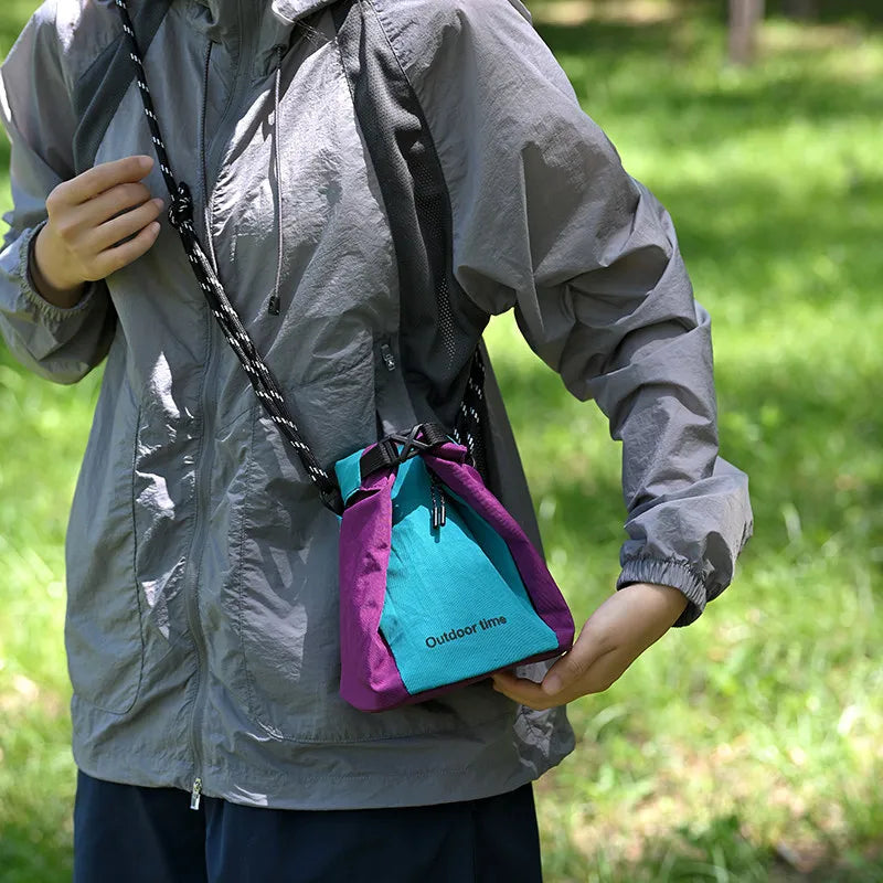 Color Block Crossbody Phone Bag – Unisex Outdoor Mini Bag Crossbody Phone Bag Nixie Green