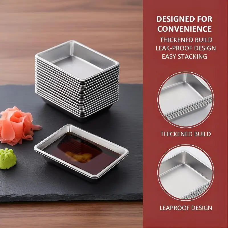 100Pcs Disposable Sauce Dishes | Sushi Dipping Trays & Bowls Disposable Sauce Dishes Nixie