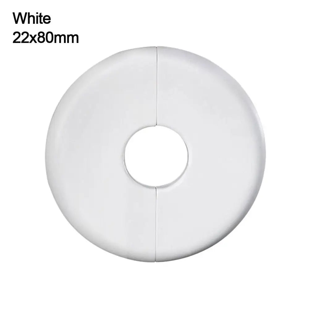 ABS Round Faucet Pipe Decorative Cover – White & Black Pipe Decorative Cover Nixie white-22x80mm