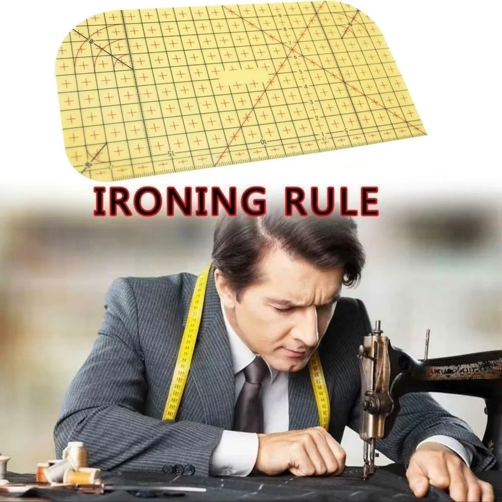 Heat Resistant Ironing Ruler – Resin Sewing & Quilting Tool Sewing Measuring Ruler Nixie