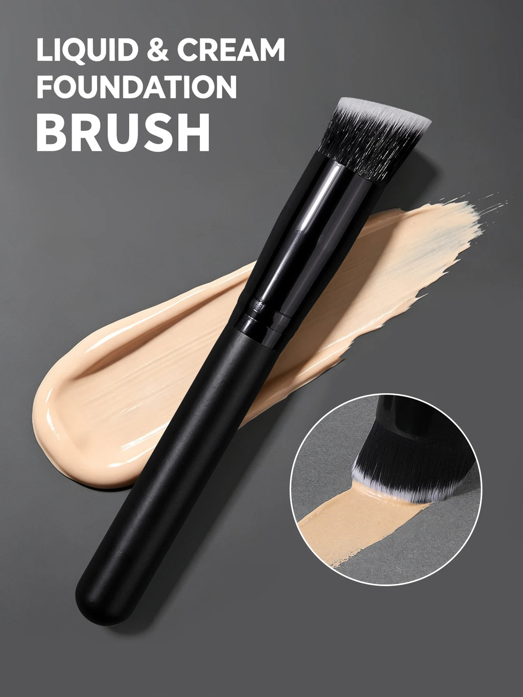 Nixie Soft Travel Makeup Brush – Foundation, Powder & Detail Makeup Brush Nixie