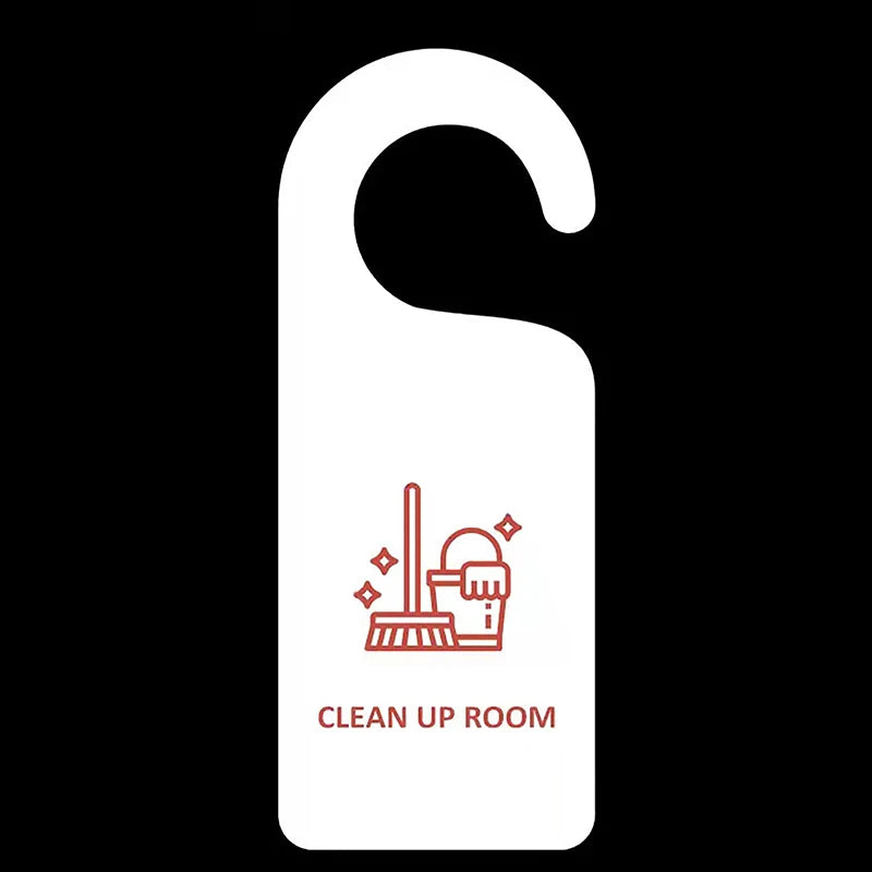 Do Not Disturb Double-Sided Door Hanger Sign | Hotel & Cafe