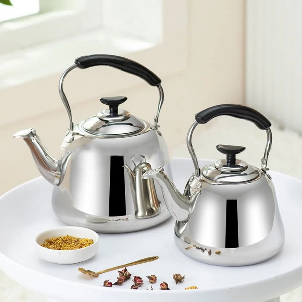 Stainless Steel Whistling Tea Kettle with Infuser & Handle Stovetop Tea Kettle Nixie