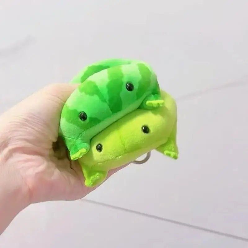 Cute Green Frog Plush Toy Soft Fluffy Plushie Pendant 1-2 Pcs Plush Toy Figurine Nixie