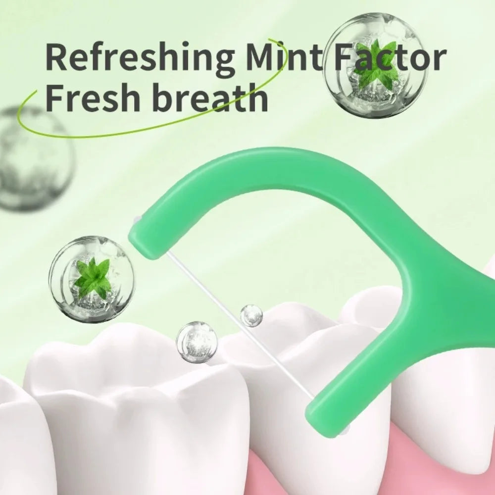 Mint Dental Floss Picks – Ultrafine Portable Flossing Sticks Dental Floss Picks Nixie