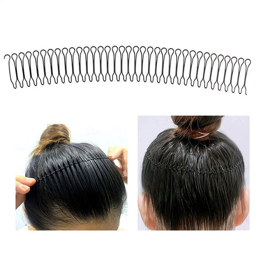 Women's Invisible Bangs Hair Clip – Bendable U-Shape Comb Hair Clip Comb Nixie