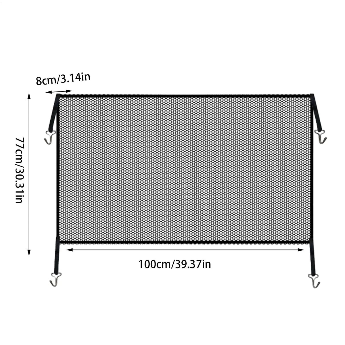Foldable Car Grill Protection Net – Universal Front Mesh
