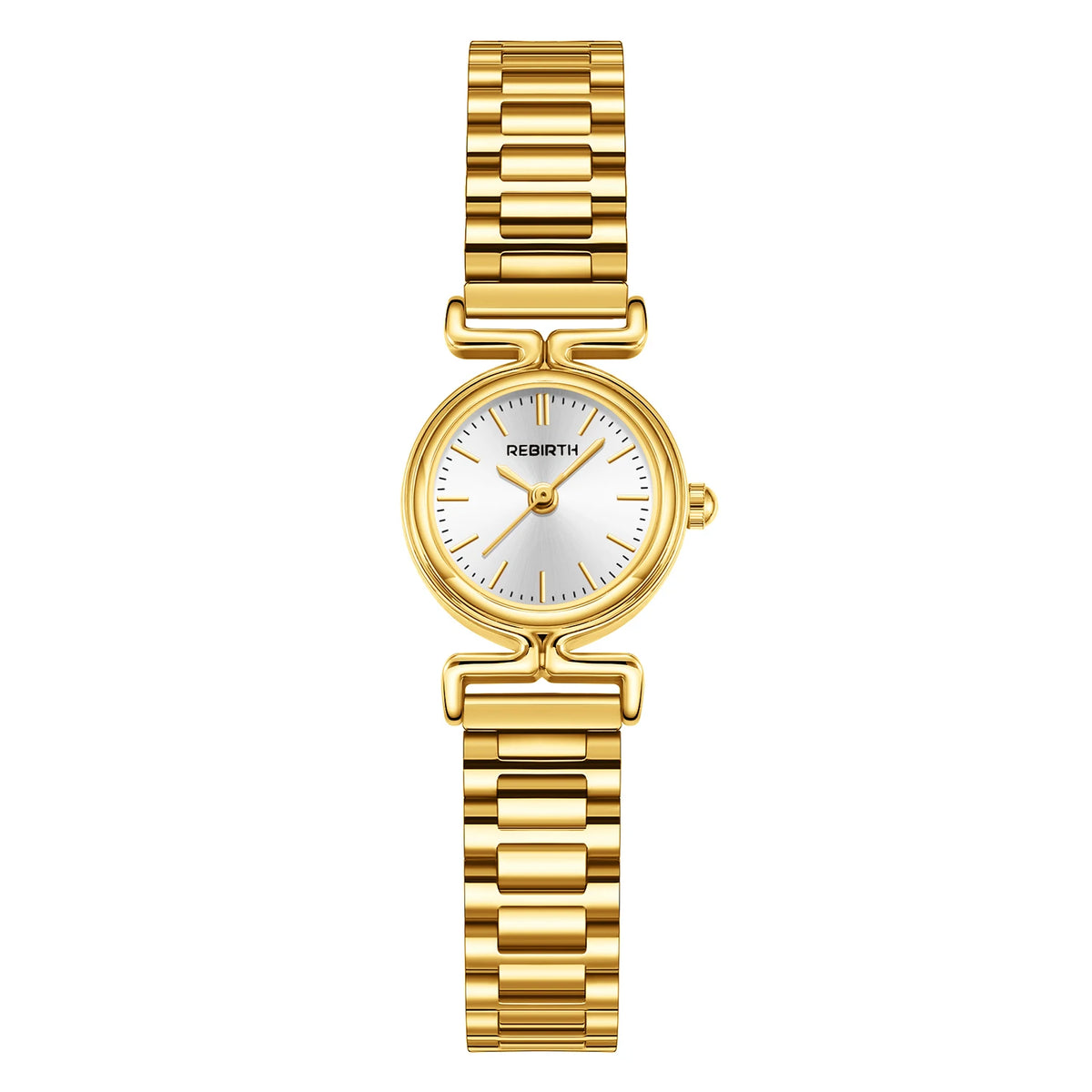REBIRTH Gold Bracelet Watch – Casual Luxury Quartz Bracelet Watch Nixie Gold