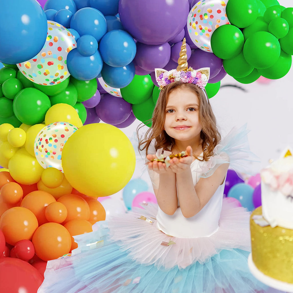 96Pcs Balloon Arch Garland Kit – Colorful DIY Latex Party Set Balloon Arch Kit Nixie