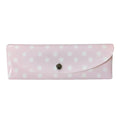 PVC Polka Dot Pencil Case Snap-Button Pen Pouch School & Office