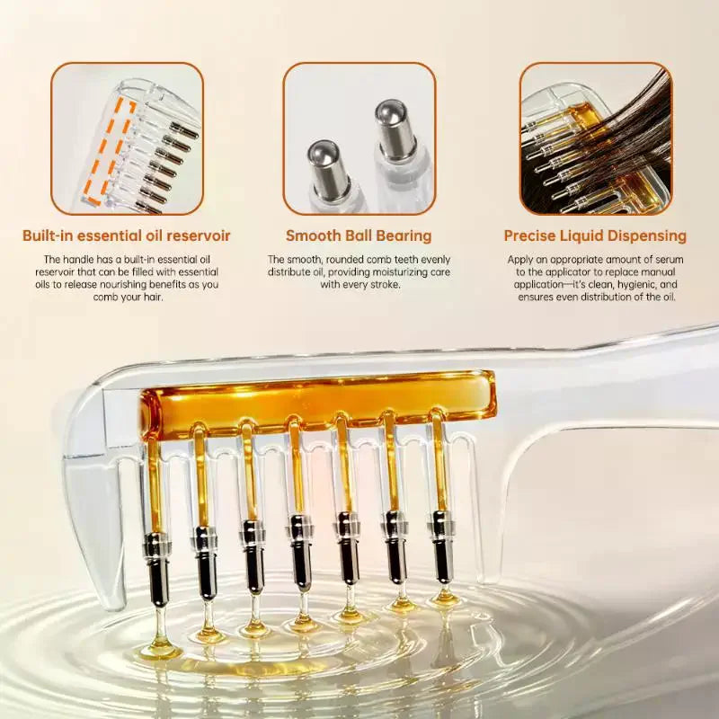 Eelhoe Scalp Massage Comb with Essential Oil Reservoir Scalp Applicator Comb Nixie