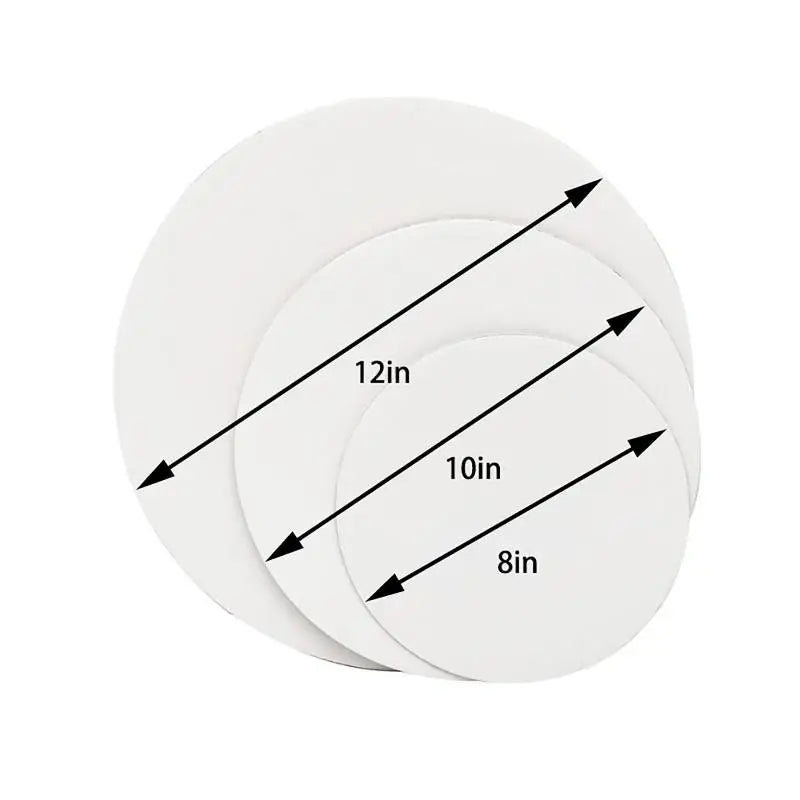 10pcs Round Corrugated Cake Boards – Greaseproof Cake Drums Cake Boards Nixie