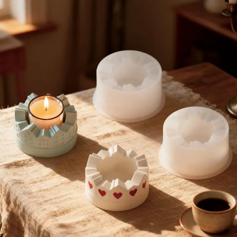 3D Castle Silicone Mold – DIY Candle, Resin & Gypsum Crafts Silicone Craft Mold Nixie