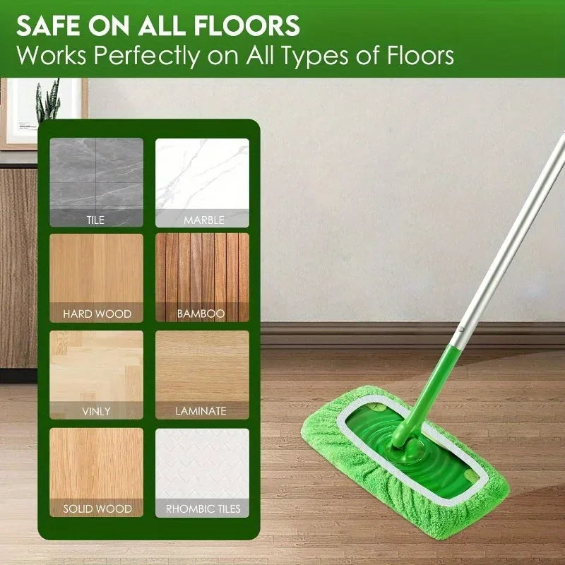 4-Pack Reusable Microfiber Mop Pads – High Absorption Floor Pads