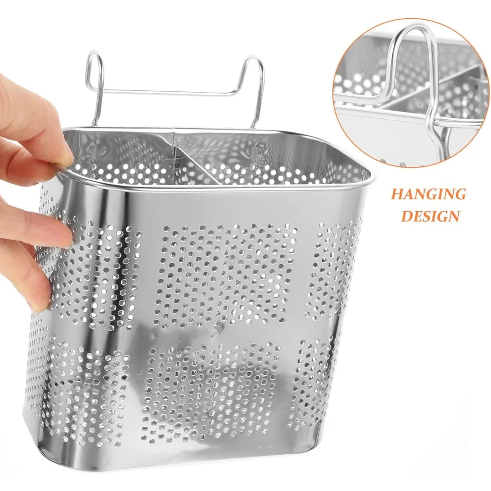 Stainless Steel Utensil Drying Basket & Chopstick Rack Utensil Drying Rack Nixie