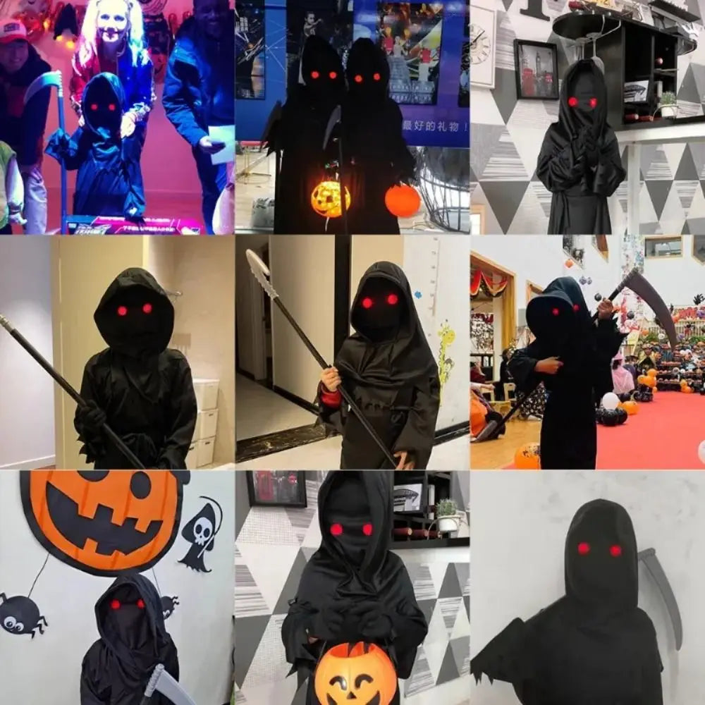 LED Light-Up Red Eyes Glasses – Halloween Cosplay Party Prop