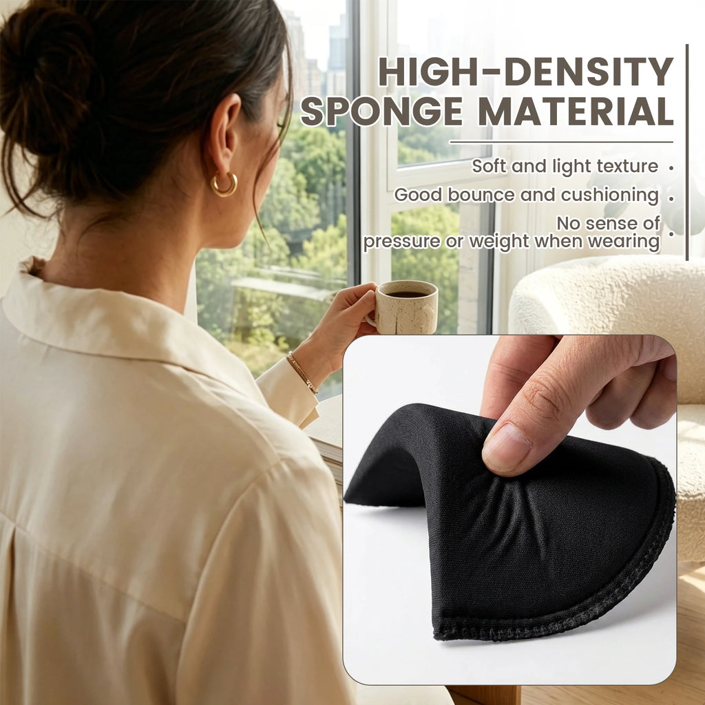 4 Pairs Sponge Shoulder Pads for Blazers, Jackets & Shirts Sewing Shoulder Pads Nixie