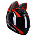 Cat Ear Full Face Motorcycle Helmet DOT Certified | Unisex Motorcycle Helmet Nixie B1 L