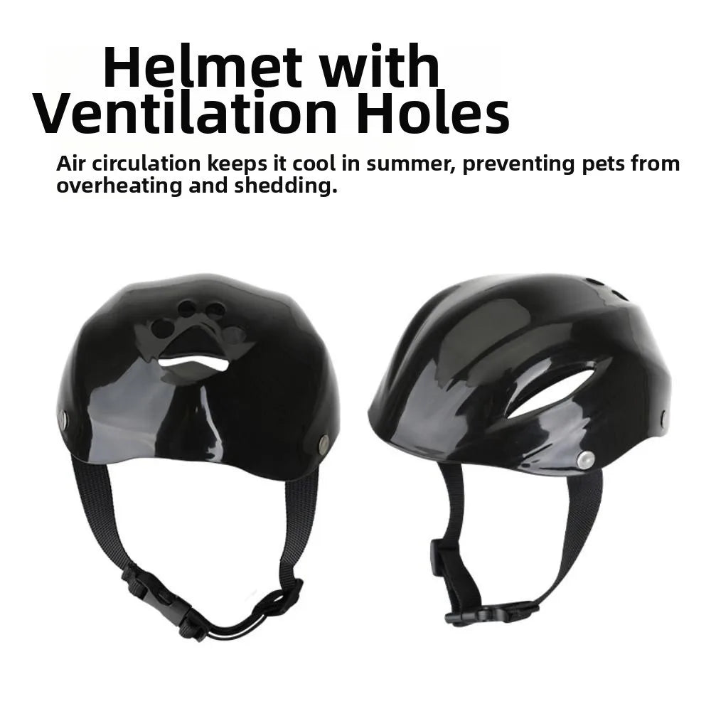 Breathable Pet Helmet for Dogs & Cats – Adjustable Nylon Strap Pet Helmet Nixie
