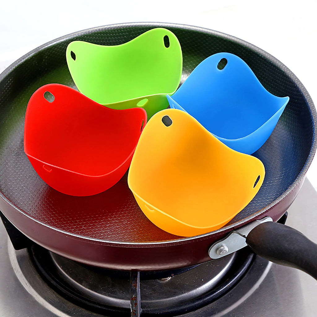 Silicone Egg Poacher Cups – Microwave, Air Fryer & Stovetop Egg Poacher Cups Nixie