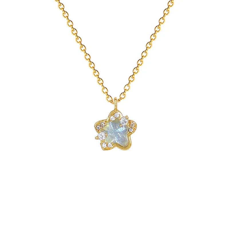 Star Pendant Choker Necklace – Gold Stainless Steel | Nixie Pendant Necklace Nixie