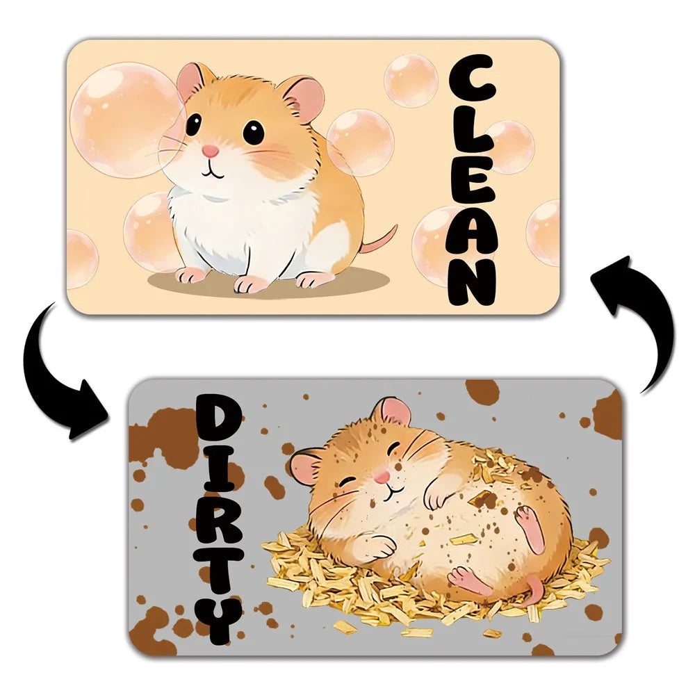 Cartoon Animal Dishwasher Magnet Clean Dirty Indicator Sign Dishwasher Magnet Sign Nixie 5