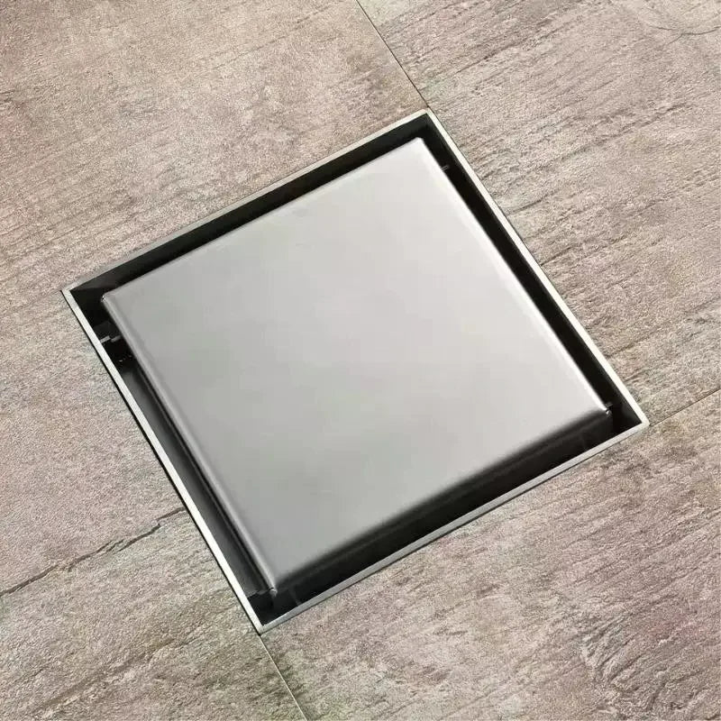 Stainless Steel 304 Invisible Shower Floor Drain 100x100mm Shower Floor Drain Nixie