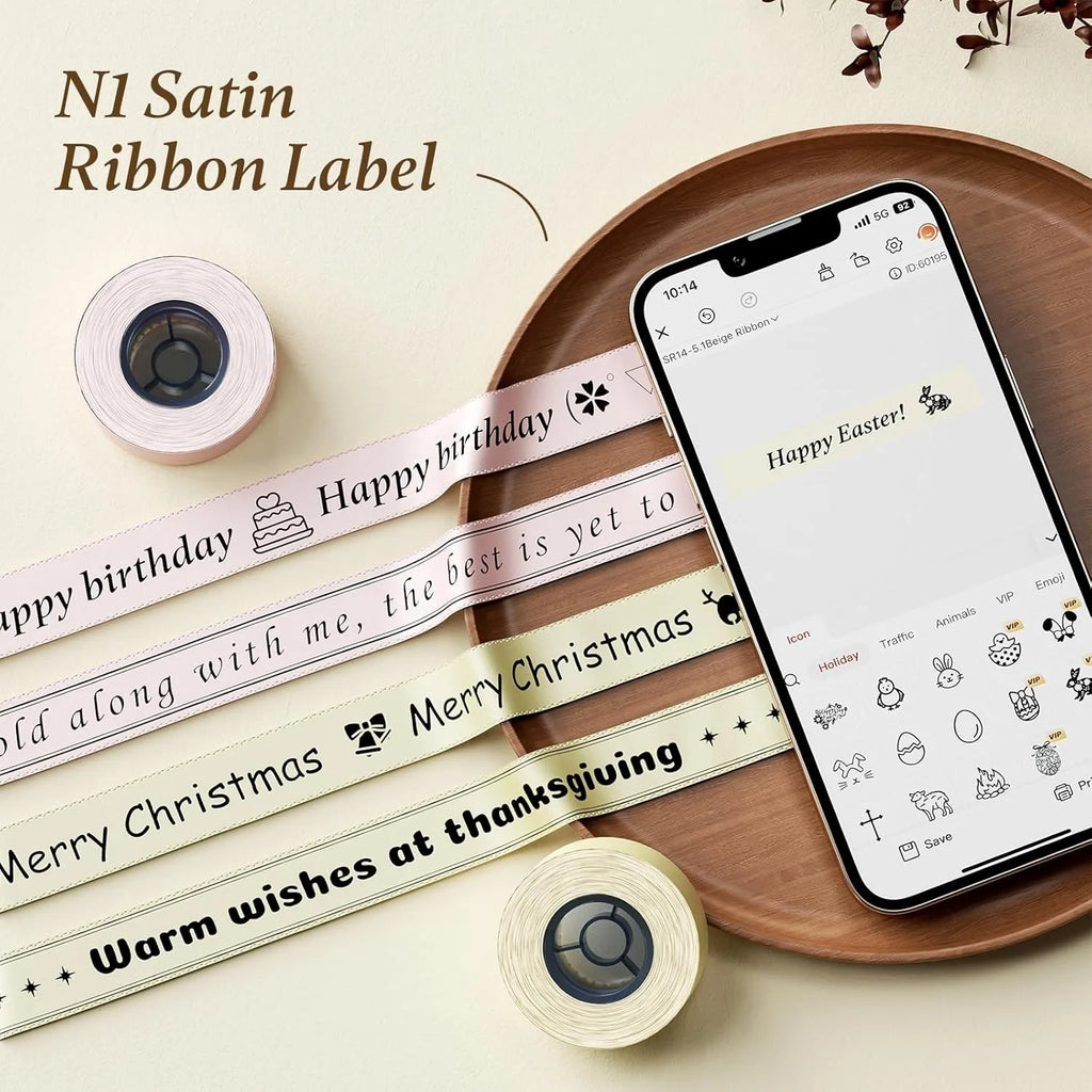Niimbot N1 Thermal Transfer Label Printer – Bluetooth, 203dpi Thermal Label Printer Nixie