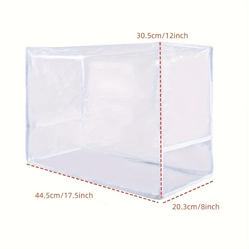 Sewing Machine Dust Cover PVC Waterproof with Storage Pockets