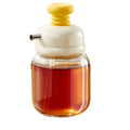 100ml Glass Press Oil Dispenser Bottle | Metered Seasoning Storage Oil Dispenser Bottle Nixie White