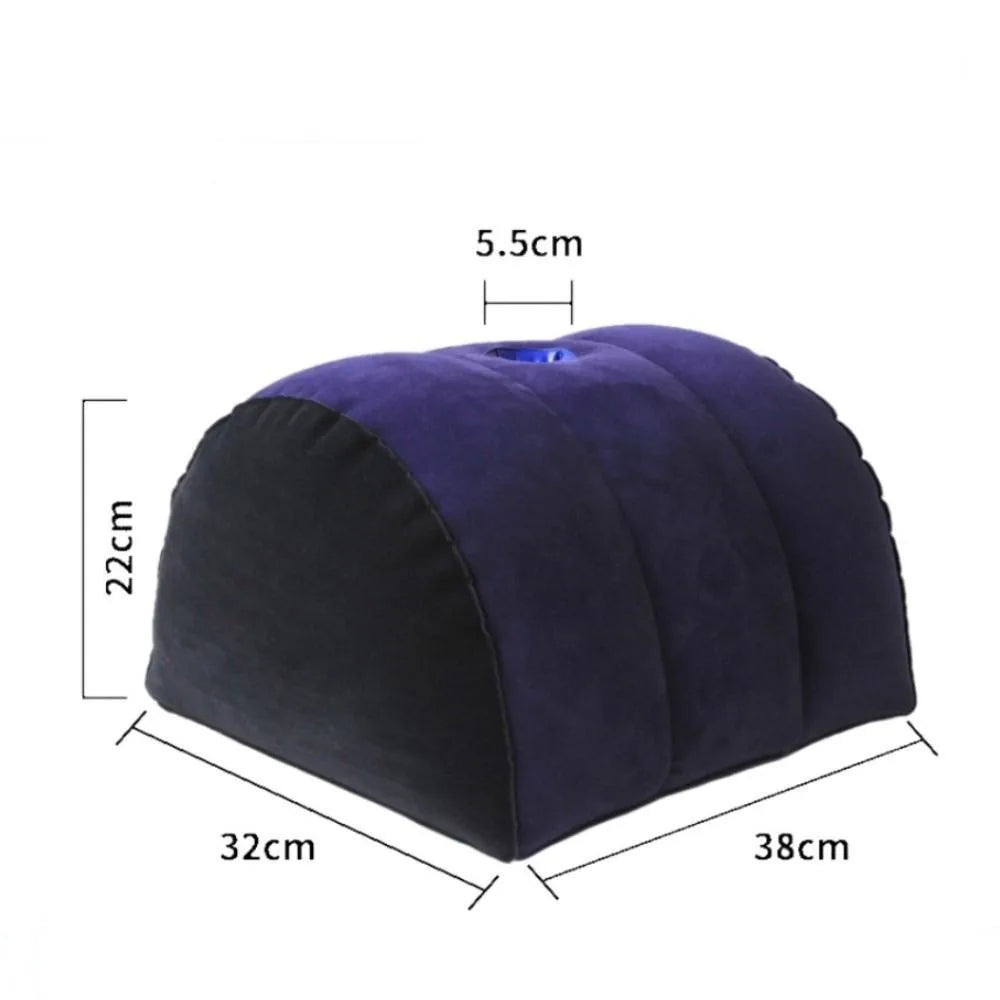 Inflatable Triangle Wedge Pillow – Portable PVC Flocking Cushion Inflatable Wedge Pillow Nixie Wedge