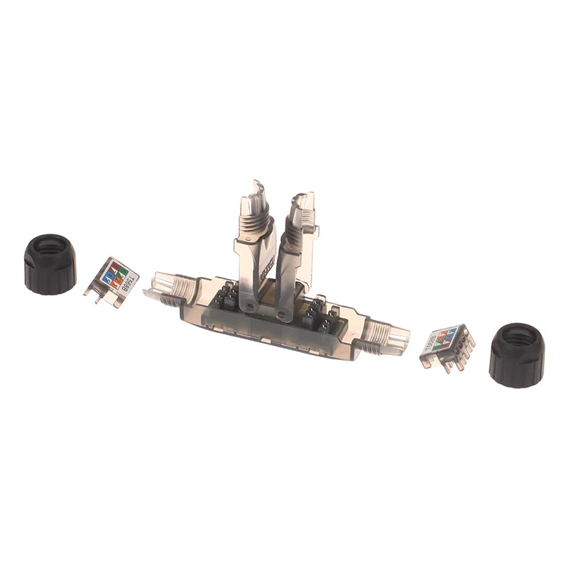 Tool-Less Network Extension Connector Junction Adapter Box