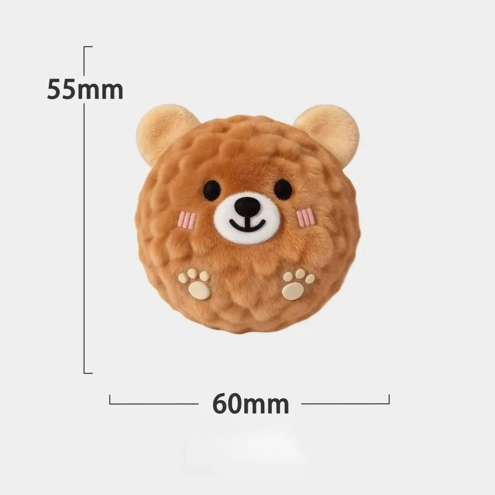 Pig Plush Squeaky Bouncy Ball Dog Toy for Puppies & Small Dogs Interactive Dog Toy Nixie Bear