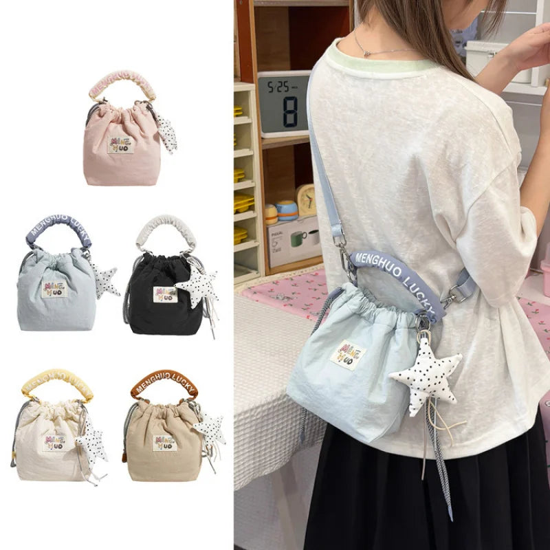 Women's Japanese Style Cute Bucket Crossbody Shoulder Bag Bucket Shoulder Bag Nixie