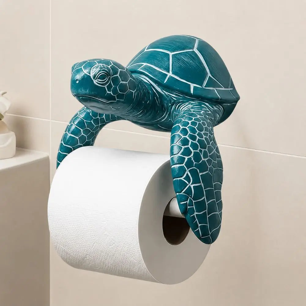 3D Printed Sea Turtle Toilet Paper Holder – Coastal Decor Toilet Paper Holder Nixie