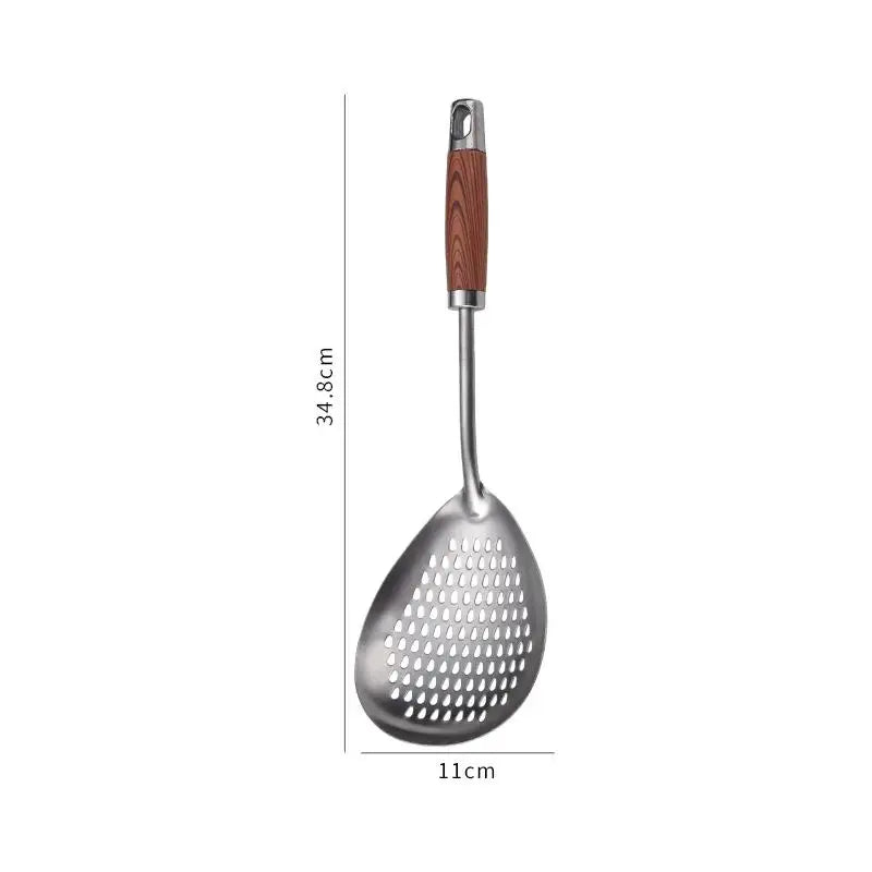 Stainless Steel Spider Skimmer Strainer – Non-Slip Handle Kitchen Skimmer Strainer Nixie S