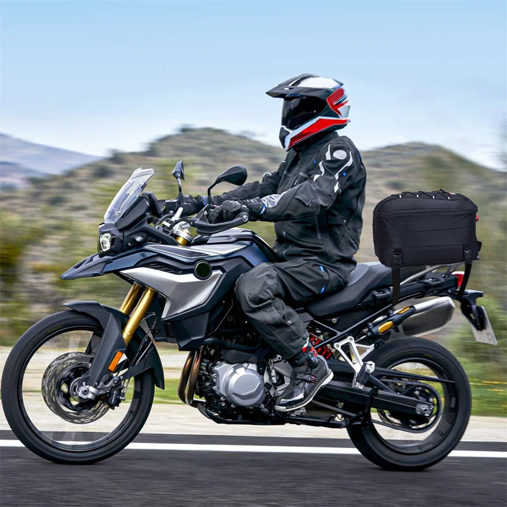 KEMITOUR Motorcycle Tail Bag Expandable Rear Seat Backpack Motorcycle Tail Bag Nixie