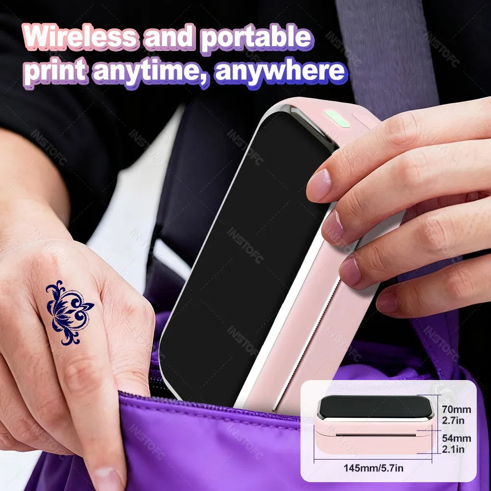 AIMO MR3 Mini Wireless Tattoo Stencil Printer | 80mm Thermal Tattoo Stencil Printer Nixie