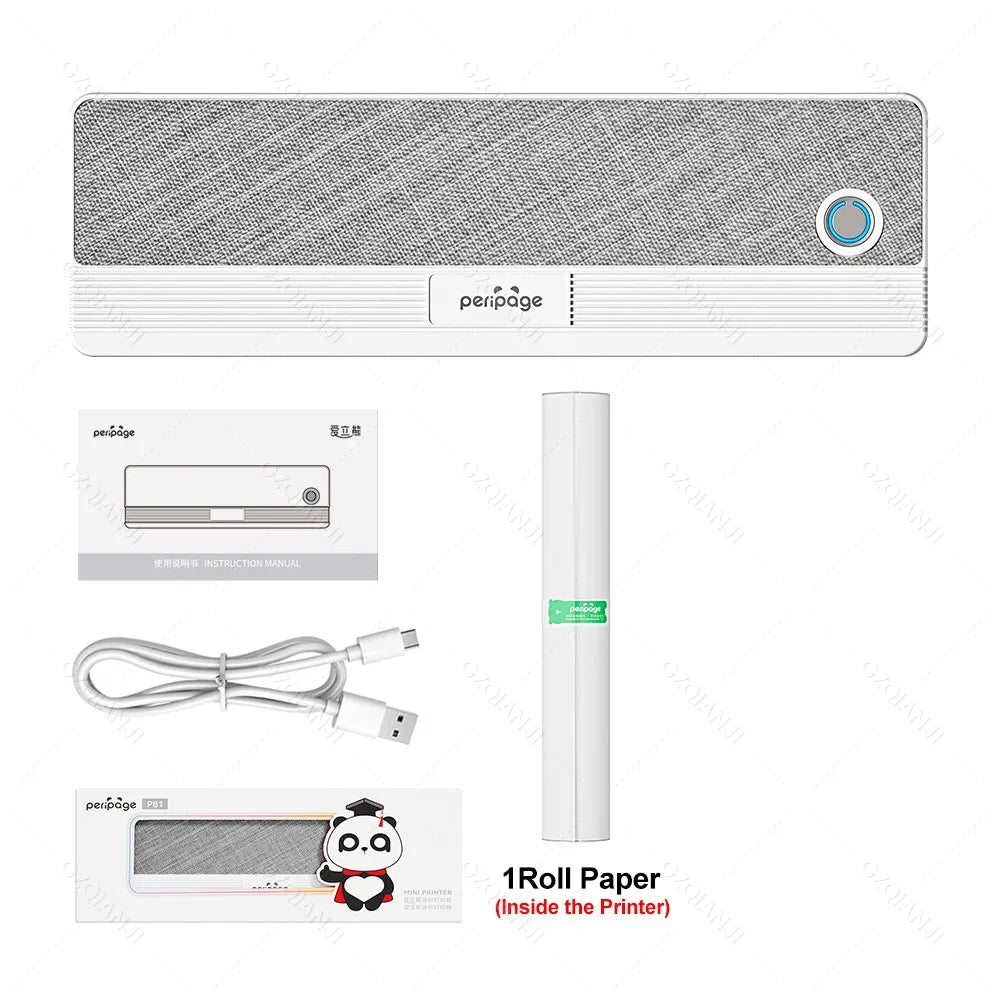 Peripage P81 Portable A4 Bluetooth Thermal Printer – Inkless