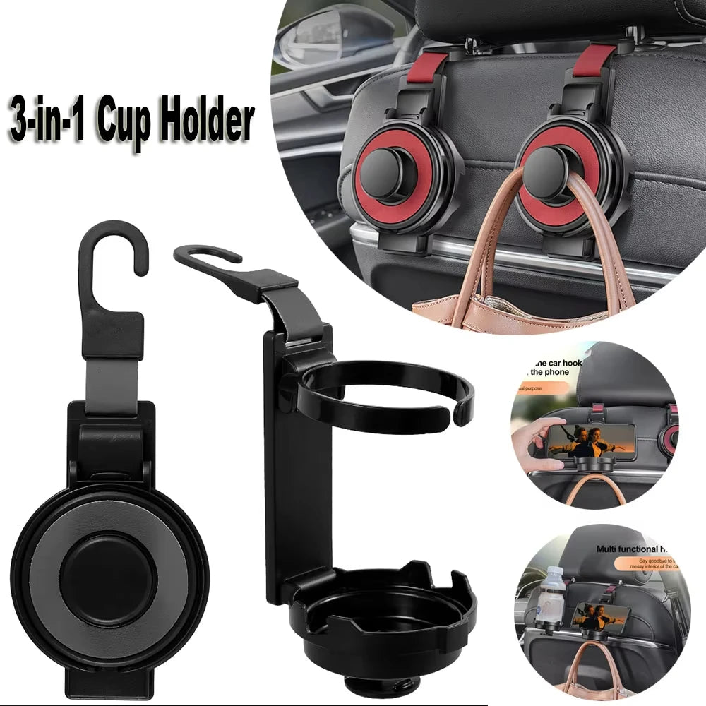 3-in-1 Car Cup Holder Air Vent Mount & Phone Organizer Car Cup Holder Nixie