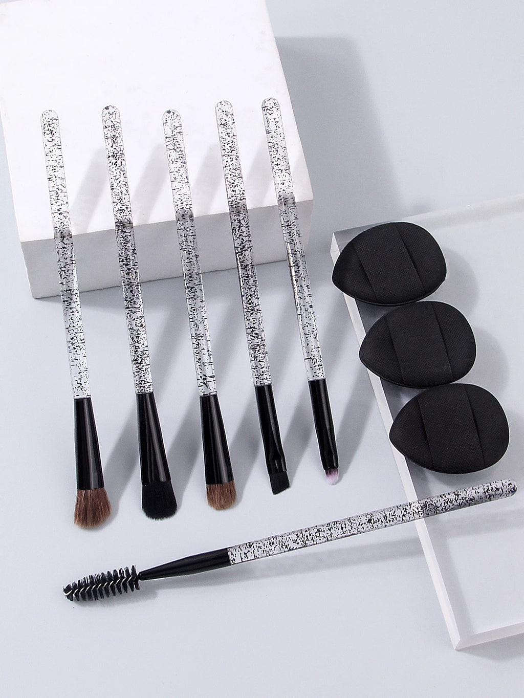 9-Piece Makeup Brush Set – Eye, Contour & Concealer Brushes Makeup Brush Set Nixie