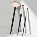 Nixie 3-Piece Makeup Brush Set – Highlighter, Eyebrow & Eyeliner Makeup Brush Set Nixie Default Title