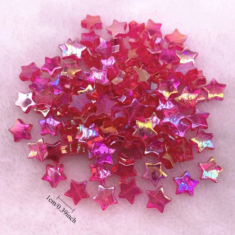 20pcs 11mm AB Star Acrylic Spacer Beads for DIY Jewelry Making Acrylic Spacer Beads Nixie