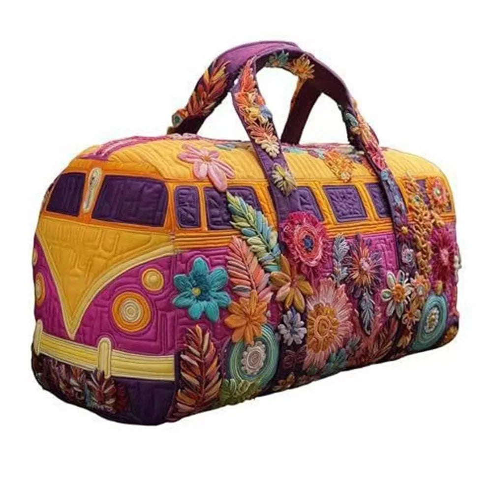 Quilted Duffle Bag 3D Print – Large Capacity Travel & Gym Bag Quilted Duffle Bag Nixie 09