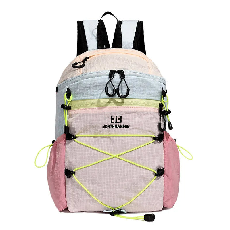 Color-Block Outdoor Backpack – Lightweight Unisex 20-35L