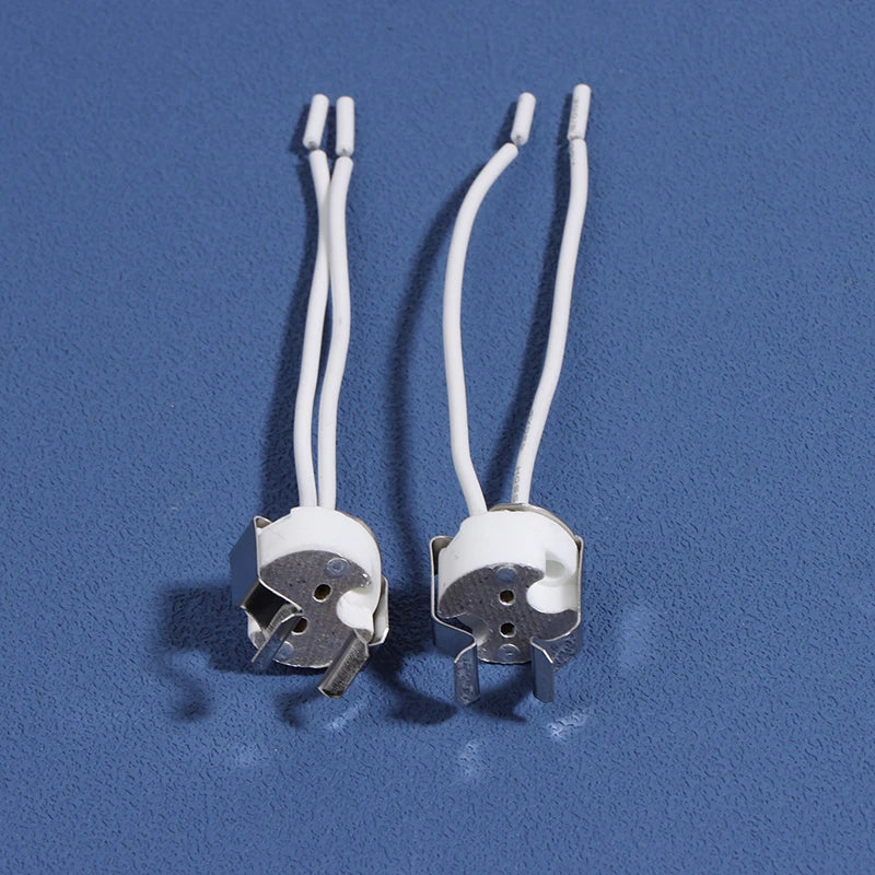3Pcs MR16 GU5.3 Lamp Socket Holder Bracket & Silicone Cable